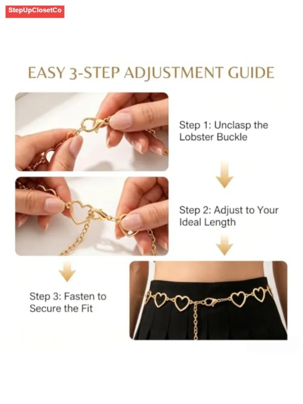 N/A gold waist